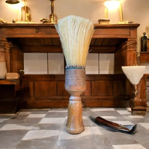 Antique Barber Brush - Picture 4 of 5